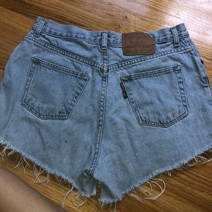 Levi's cutoff jean shorts